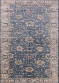 Machine Washable Industrial Modern Mist Blue Rug, wshurb1424