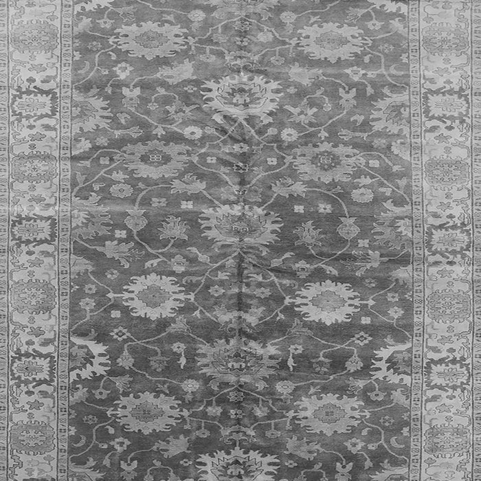 Machine Washable Oriental Gray Traditional Rug, wshurb1424gry