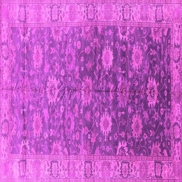 Square Oriental Pink Traditional Rug, urb1424pnk