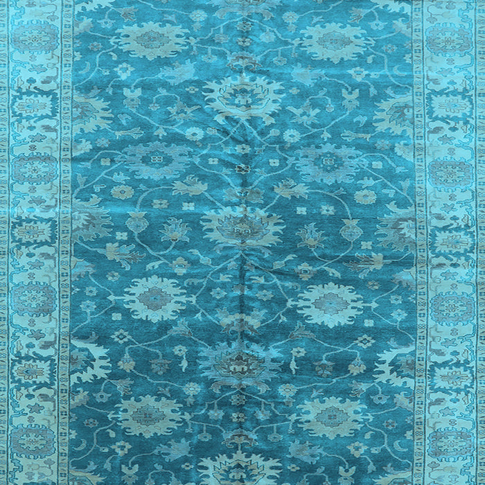 Oriental Light Blue Traditional Rug, urb1424lblu