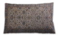 Mid-Century Modern Urban Mauve Taupe Purple Lumbar Throw Pillow, 13 inch by 19 inch, lburb1425