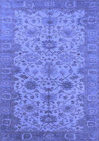 Oriental Blue Traditional Rug, urb1425blu