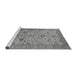 Sideview of Machine Washable Oriental Gray Traditional Rug, wshurb1425gry