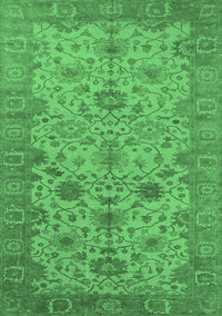 Oriental Emerald Green Traditional Rug, urb1425emgrn