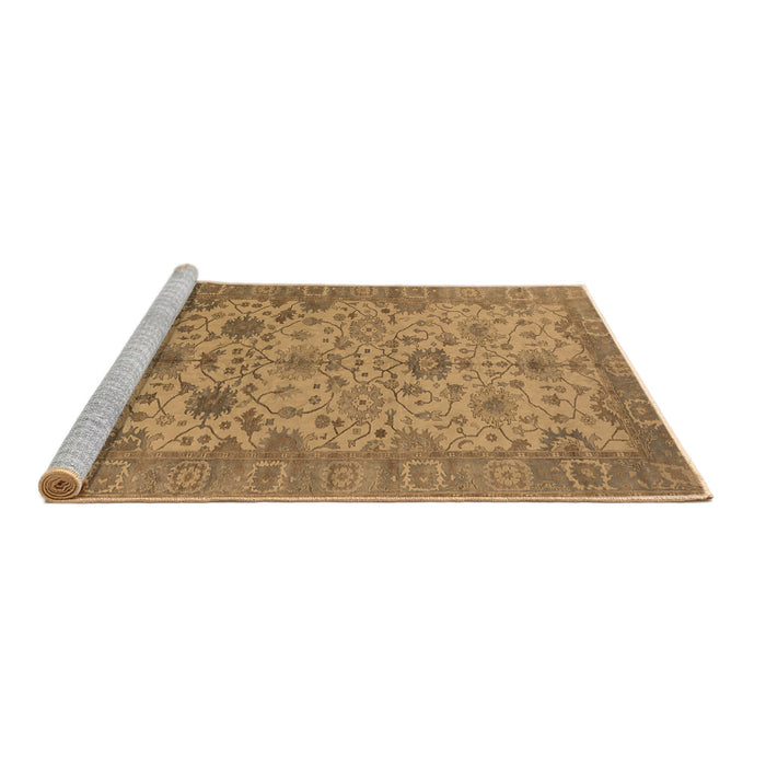Sideview of Machine Washable Oriental Brown Traditional Rug, wshurb1425brn