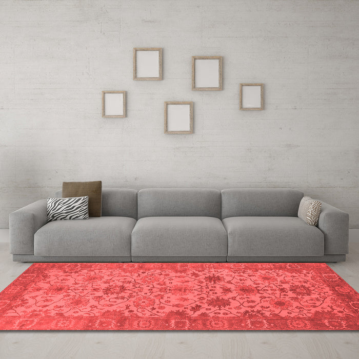 Traditional Red Washable Rugs
