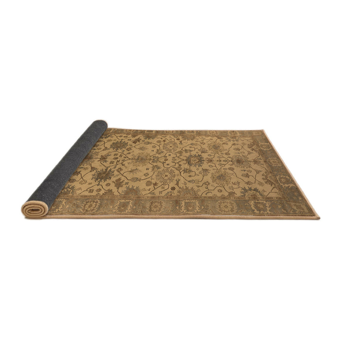 Sideview of Oriental Brown Traditional Rug, urb1425brn