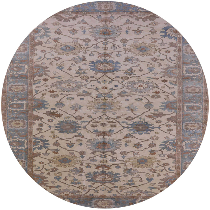 Round Machine Washable Industrial Modern Mauve Taupe Purple Rug, wshurb1425