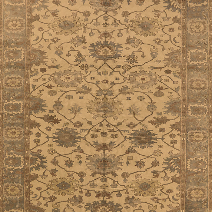 Machine Washable Oriental Brown Traditional Rug, wshurb1425brn