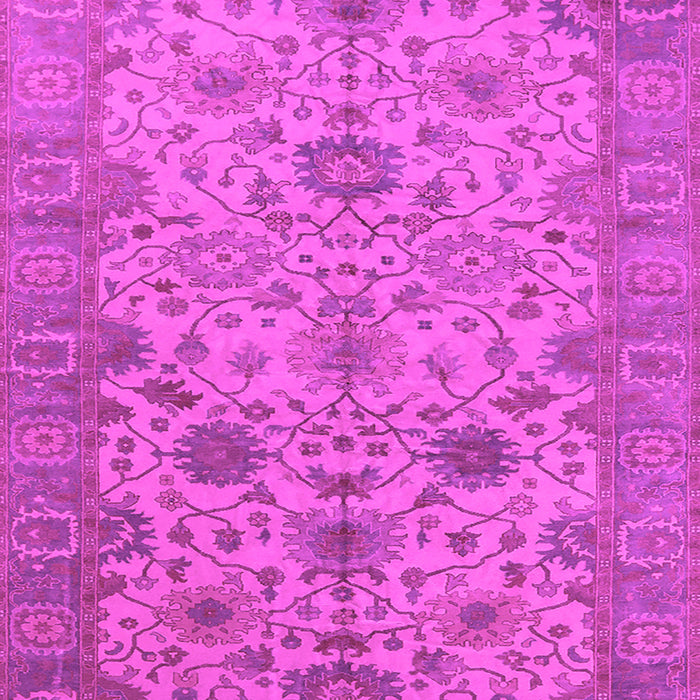 Machine Washable Oriental Pink Traditional Rug, wshurb1425pnk