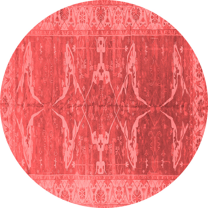 Machine Washable Oriental Red Traditional Rug, wshurb1426red