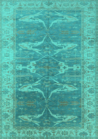 Oriental Turquoise Traditional Rug, urb1426turq