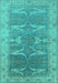 Oriental Turquoise Traditional Rug, urb1426turq