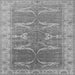 Square Machine Washable Oriental Gray Traditional Rug, wshurb1426gry