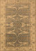 Machine Washable Oriental Brown Traditional Rug, wshurb1426brn