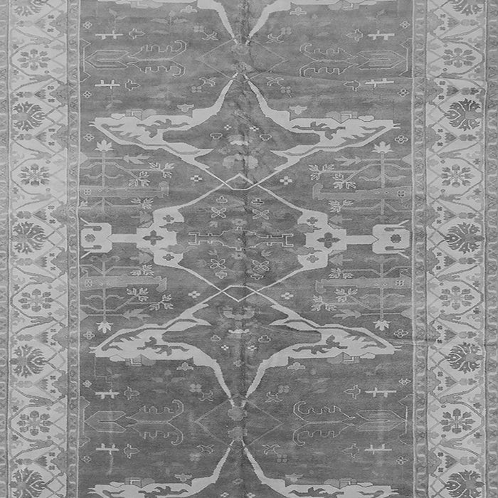 Machine Washable Oriental Gray Traditional Rug, wshurb1426gry