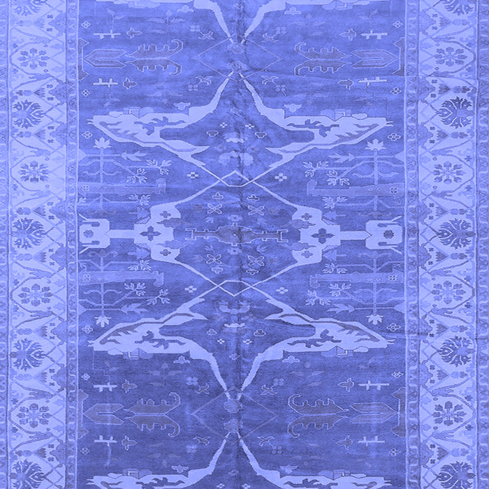 Oriental Blue Traditional Rug, urb1426blu