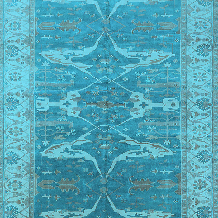 Oriental Light Blue Traditional Rug, urb1426lblu