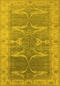 Oriental Yellow Traditional Rug, urb1426yw