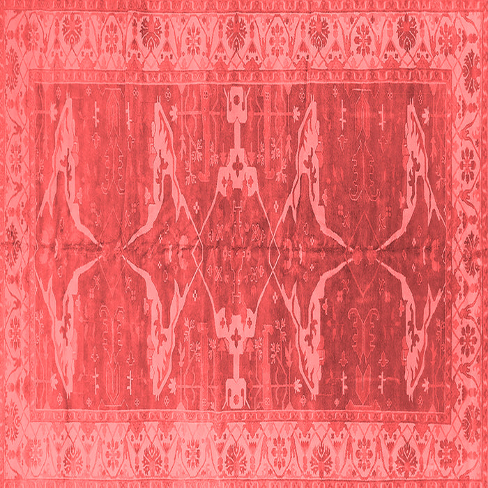 Machine Washable Oriental Red Traditional Rug, wshurb1426red