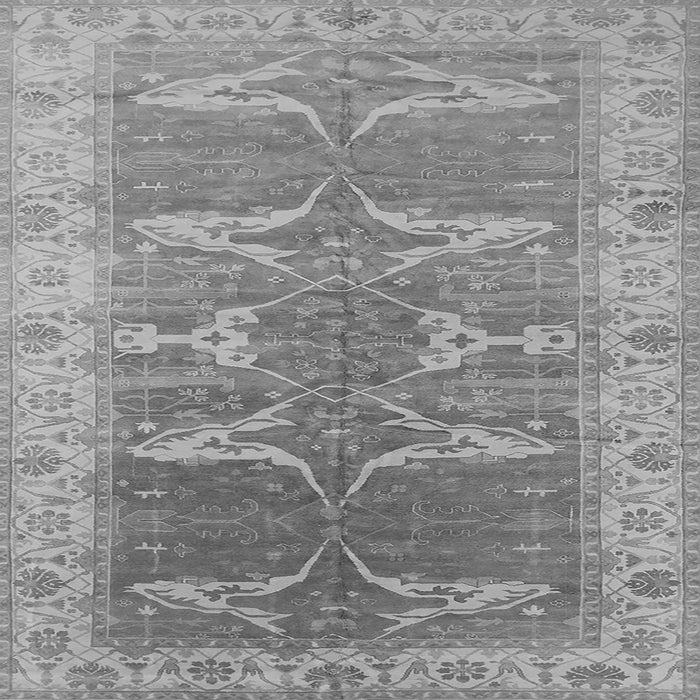 Square Oriental Gray Traditional Rug, urb1426gry