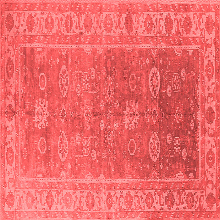 Machine Washable Oriental Red Traditional Rug, wshurb1427red