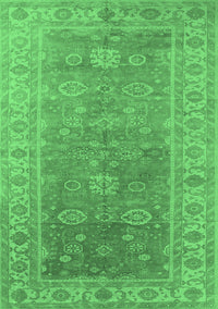 Oriental Emerald Green Traditional Rug, urb1427emgrn