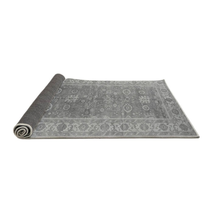 Sideview of Oriental Gray Traditional Rug, urb1427gry