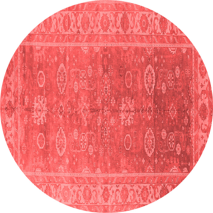 Machine Washable Oriental Red Traditional Rug, wshurb1427red