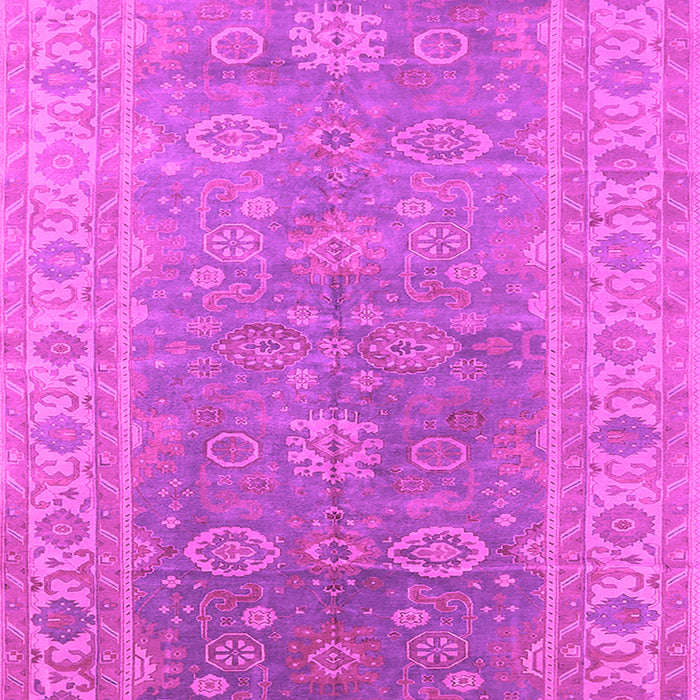 Machine Washable Oriental Pink Traditional Rug, wshurb1427pnk