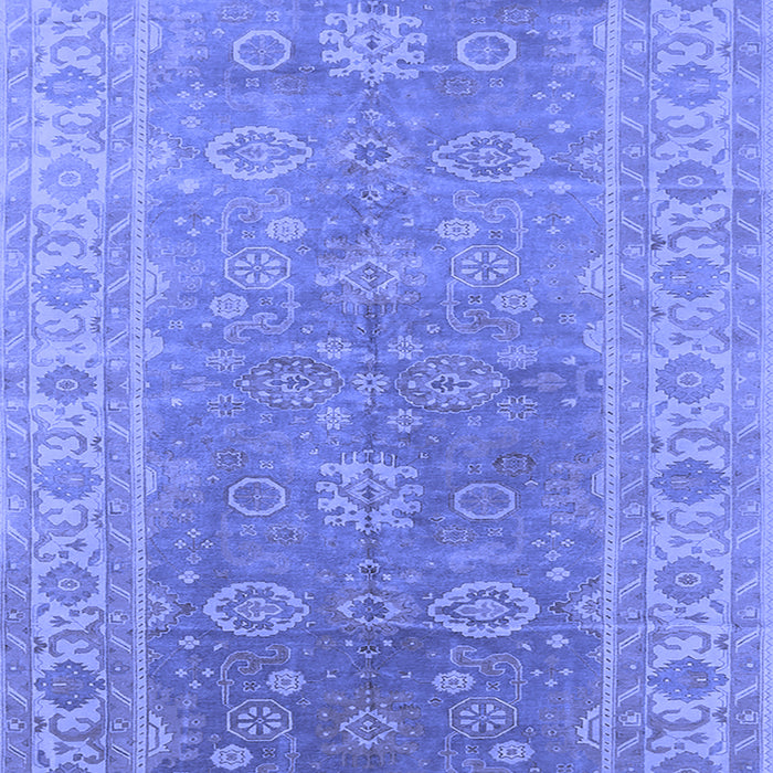 Oriental Blue Traditional Rug, urb1427blu