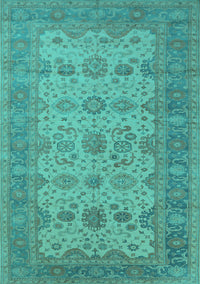 Oriental Turquoise Traditional Rug, urb1428turq