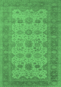 Oriental Emerald Green Traditional Rug, urb1428emgrn