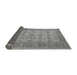 Sideview of Oriental Gray Traditional Rug, urb1428gry