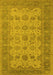 Oriental Yellow Traditional Rug, urb1428yw