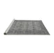 Sideview of Machine Washable Oriental Gray Traditional Rug, wshurb1428gry