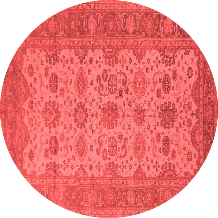 Machine Washable Oriental Red Traditional Rug, wshurb1428red