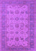 Machine Washable Oriental Purple Traditional Area Rugs, wshurb1428pur