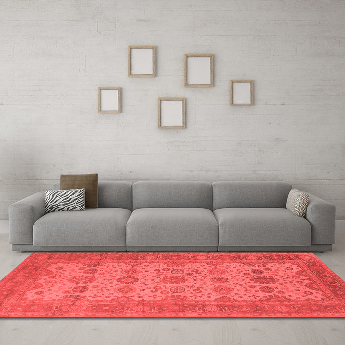 Traditional Red Washable Rugs