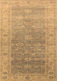 Oriental Brown Traditional Rug, urb1429brn