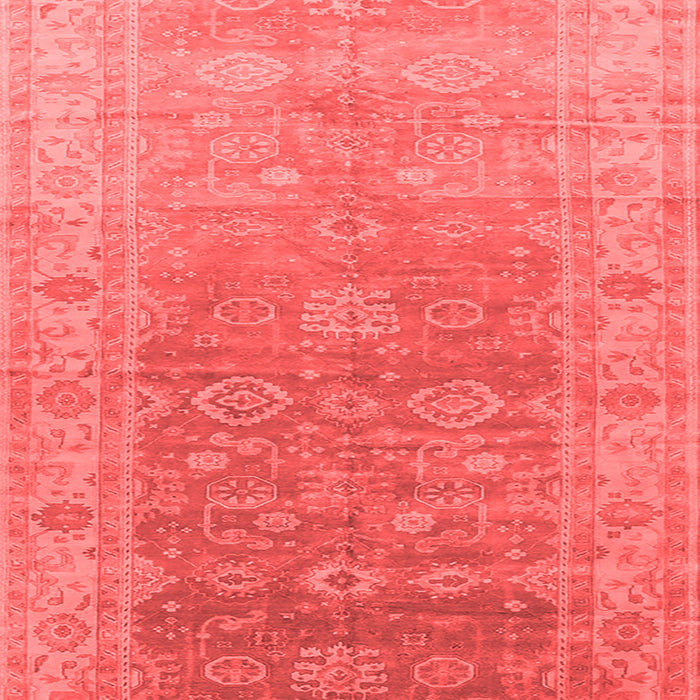 Machine Washable Oriental Red Traditional Rug, wshurb1429red