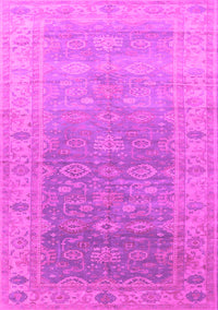 Oriental Pink Traditional Rug, urb1429pnk