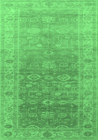 Oriental Emerald Green Traditional Rug, urb1429emgrn