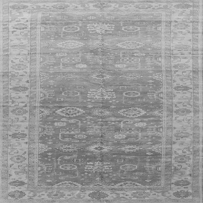 Square Oriental Gray Traditional Rug, urb1429gry