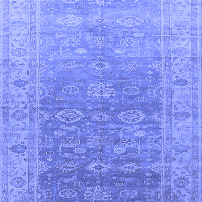 Oriental Blue Traditional Rug, urb1429blu