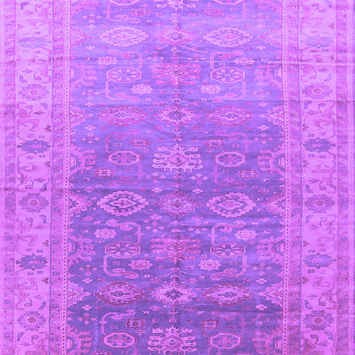 Machine Washable Oriental Purple Traditional Area Rugs, wshurb1429pur
