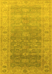 Oriental Yellow Traditional Rug, urb1429yw