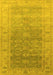 Oriental Yellow Traditional Rug, urb1429yw