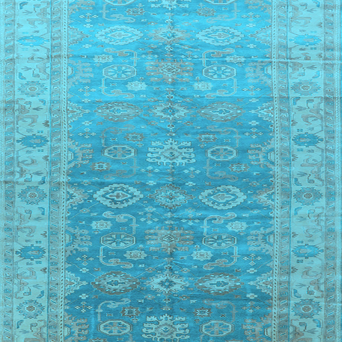 Oriental Light Blue Traditional Rug, urb1429lblu