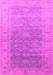 Machine Washable Oriental Pink Traditional Rug, wshurb1429pnk